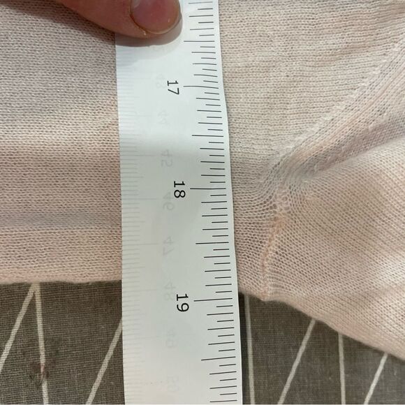 Lord+Taylor Beige Pastel Pink Cashmere 2-ply Sweater L - Picture 7 of 9